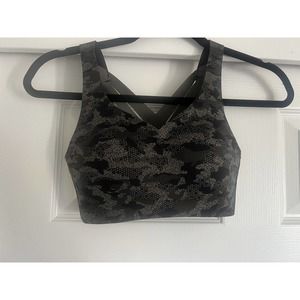 Lululemon Sports Bra Enlite Weave-Back 30C, High Support Running, Black Camo